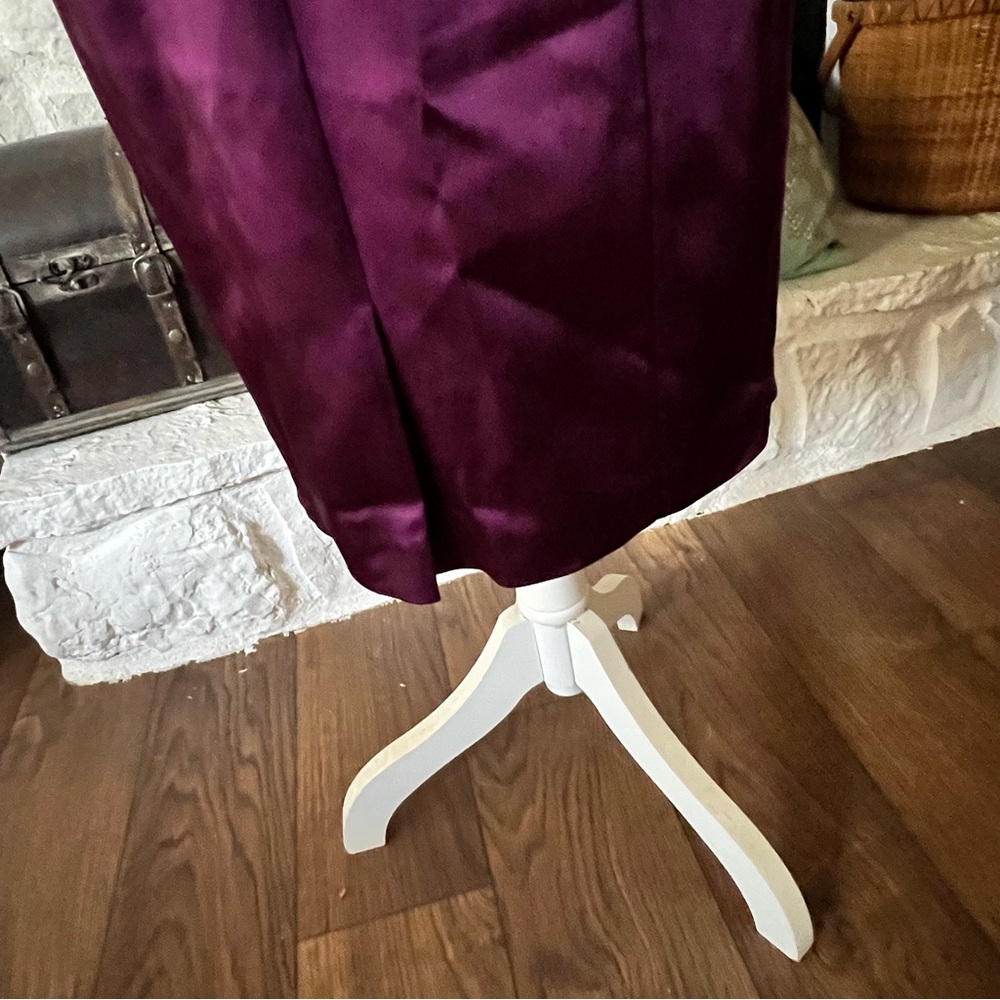 Tahari Dress Purple Sleeveless Cocktail Dress Size 4 - Picture 7 of 9